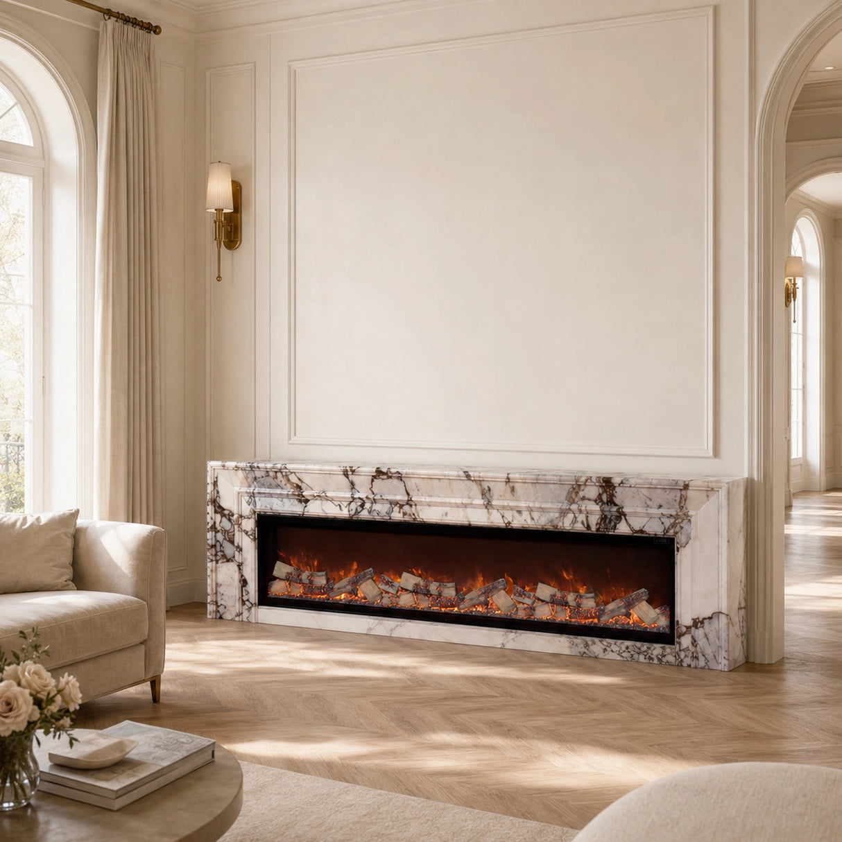 Vanlivings Vimmerle Bulgari Blue Marble Fireplace
