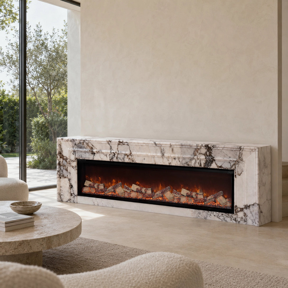 Vanlivings Vimmerle Bulgari Blue Marble Fireplace