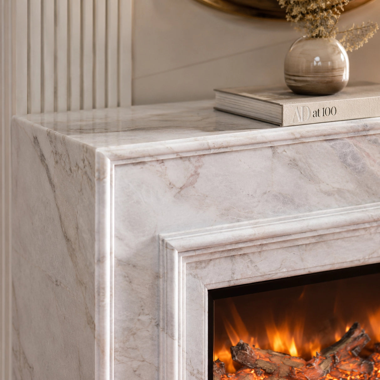 Vanlivings Lila French Marble Fireplace