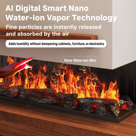Vanlivings Emberstone 3D Water Vapor Fireplace
