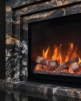 Vanlivings Aurelia Noir Cosmic Gold Stone Fireplace