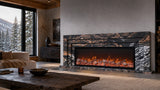 Vanlivings Aurelia Noir Cosmic Gold Stone Fireplace