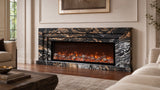 Vanlivings Aurelia Noir Cosmic Gold Stone Fireplace