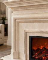 Vanlivings Benjamin Turkish Magnolia Marble Fireplace