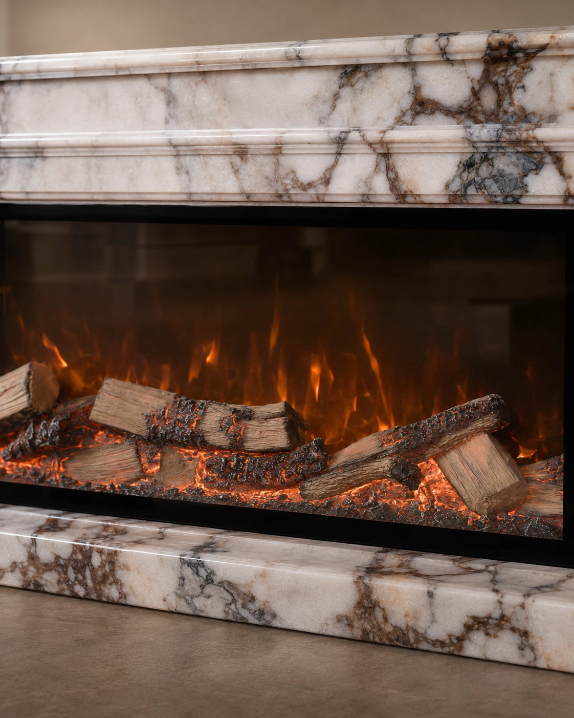 Vanlivings Vimmerle Bulgari Blue Marble Fireplace