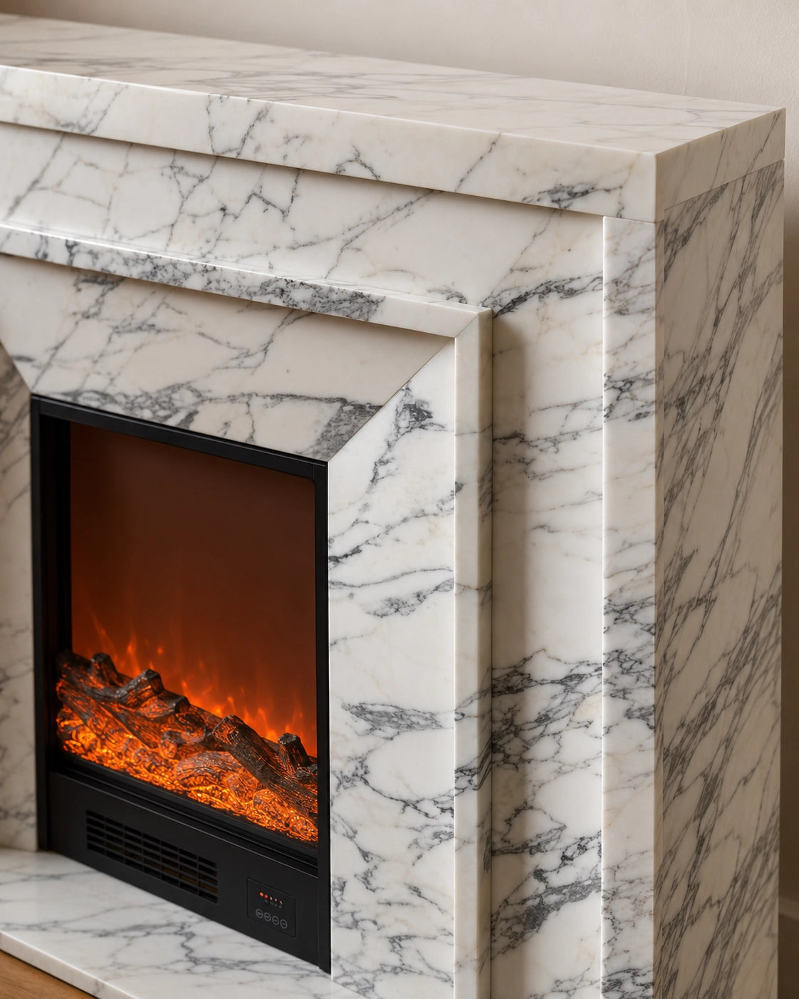 Vanlivings Laurent Calacatta Marble Fireplace