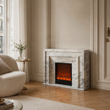 Vanlivings Laurent Calacatta Marble Fireplace
