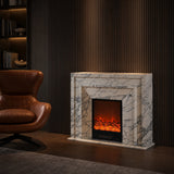 Vanlivings Laurent Calacatta Marble Fireplace