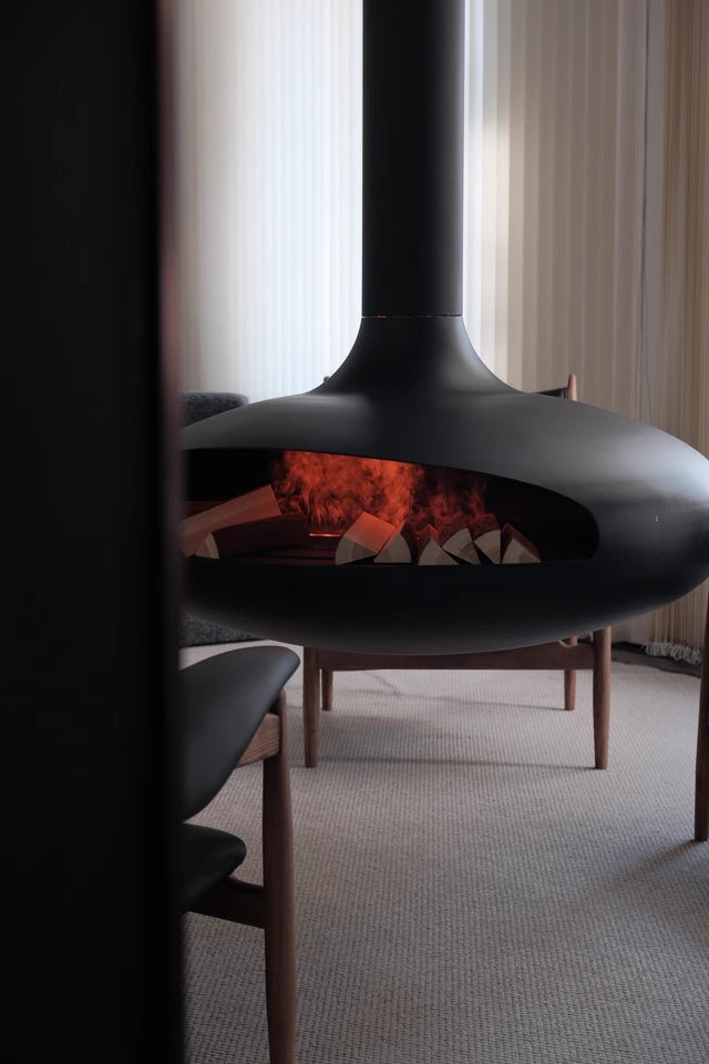 Vanlivings Orbit Suspended Fireplace