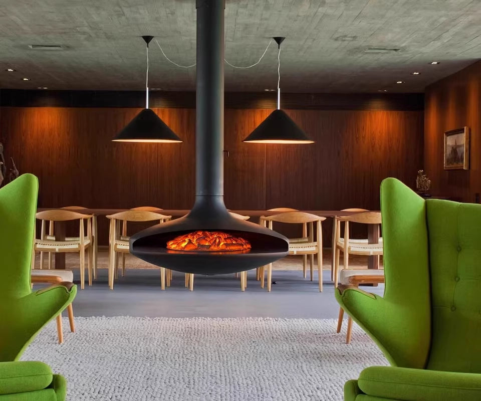 Vanlivings Orbit Suspended Fireplace