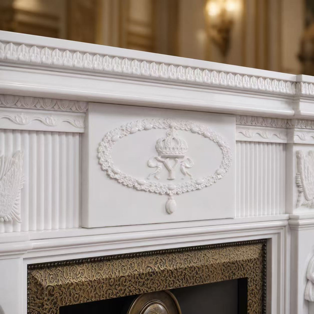 Vanlivings Seraphine French Marble Fireplace