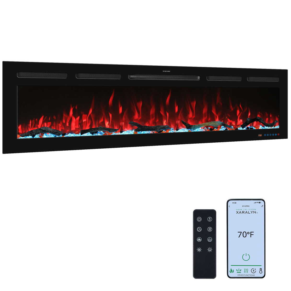 Vanlivings Holoflame Smart Linear Electric Fireplace