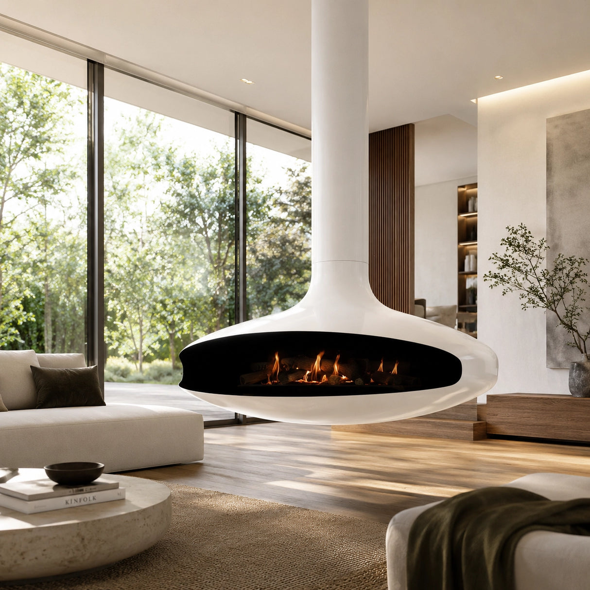 Vanlivings Orbit Suspended Fireplace
